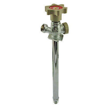 B & K B&K ProLine 1/2 in. MPT X 6 in. Compression Anti-Siphon Brass Sillcock Valve 104-823HC